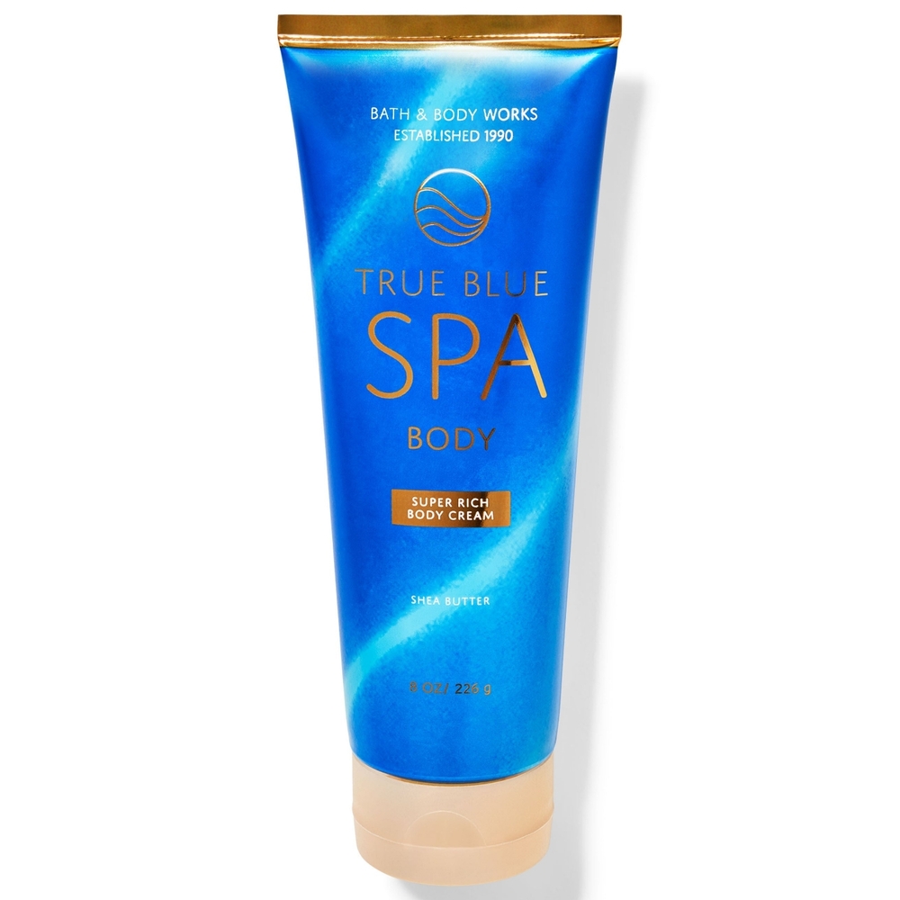 Bath Body Works True Blue Spa Super Rich Body Cream 8oz NEW